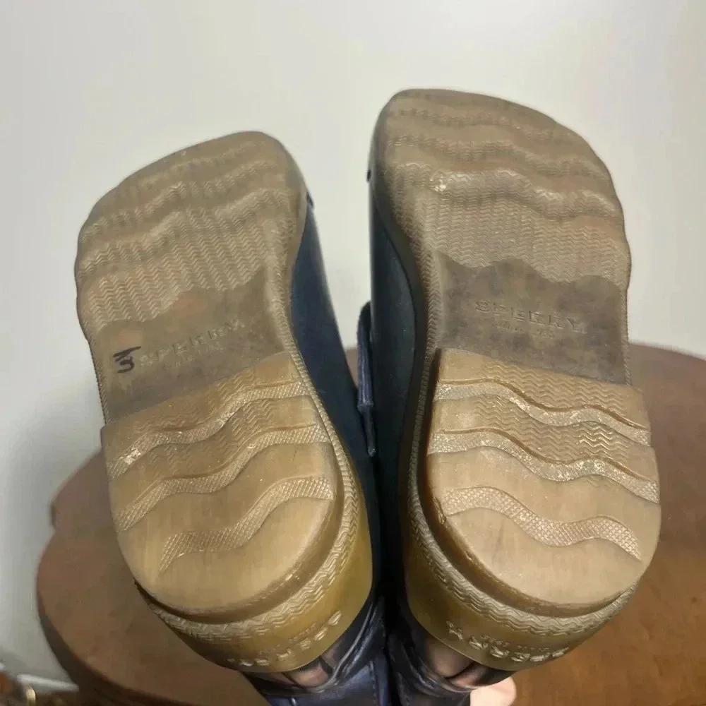 Sperry girls navy duck‎ boots size 3M